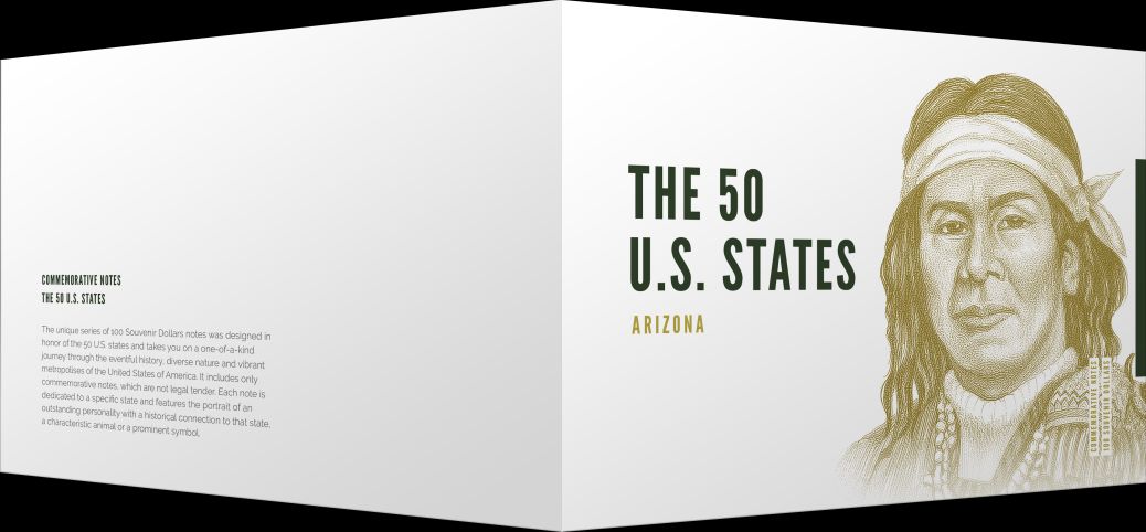 Souvenirschein 100 Dollar Arizona - Der Grand Canyon State