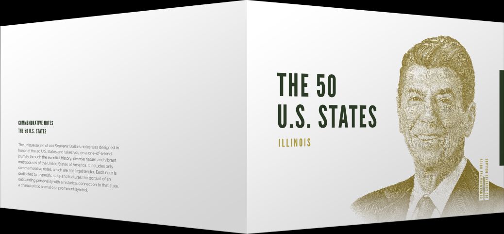 Souvenirschein 100 Dollar Illinois - Land of Lincoln