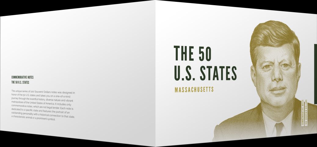 Souvenirschein 100 Dollar Massachusetts - The Bay State