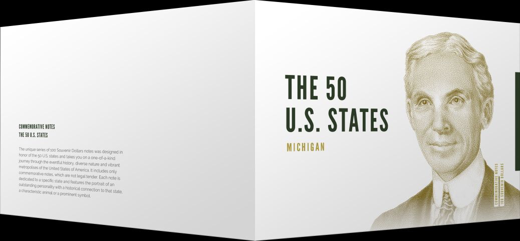 Souvenirschein 100 Dollar Michigan - Der Vielfraß-Staat