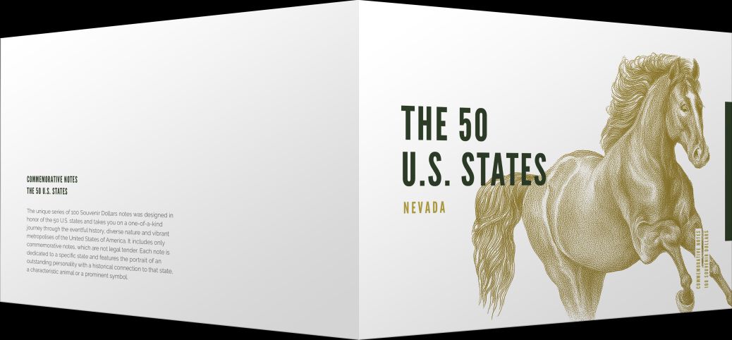 Souvenirschein 100 Dollar Nevada - The Silver State