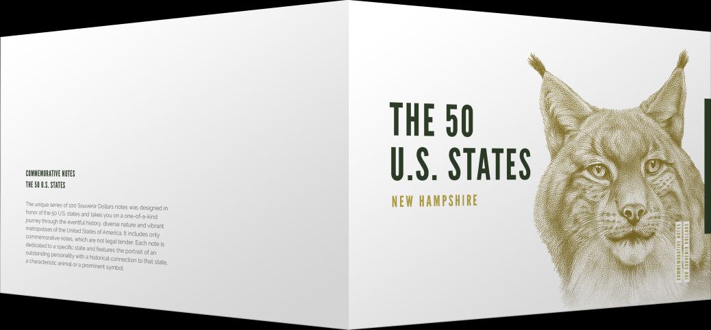 Souvenirschein 100 Dollar New Hampshire - The White Mountain State