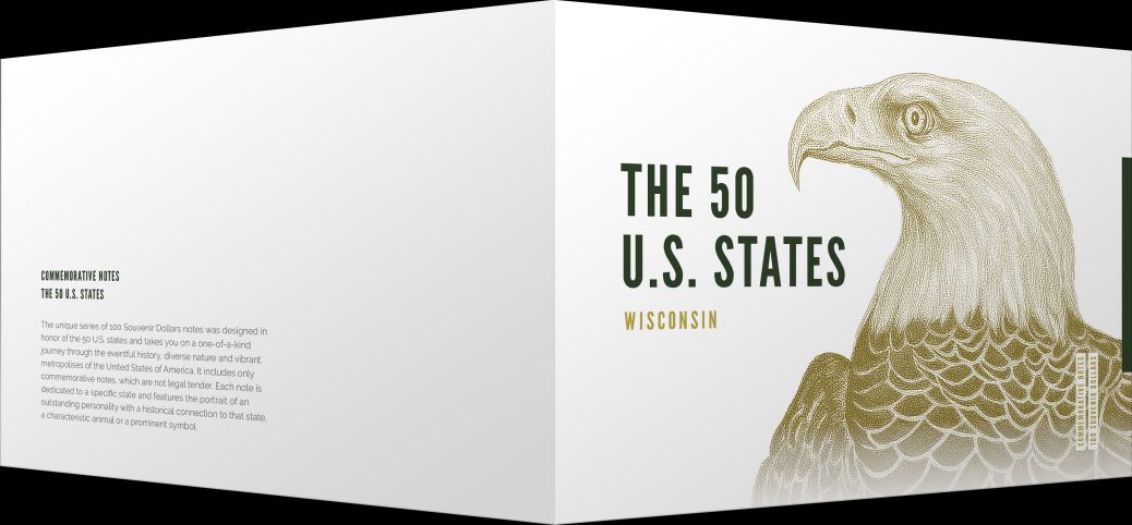 Souvenirschein 100 Dollar Wisconsin - Amerikas Molkereiland