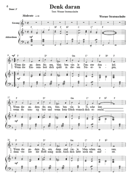 Weihnachtliche Schlager - Gesang und Akkordeon + Begleitstimme