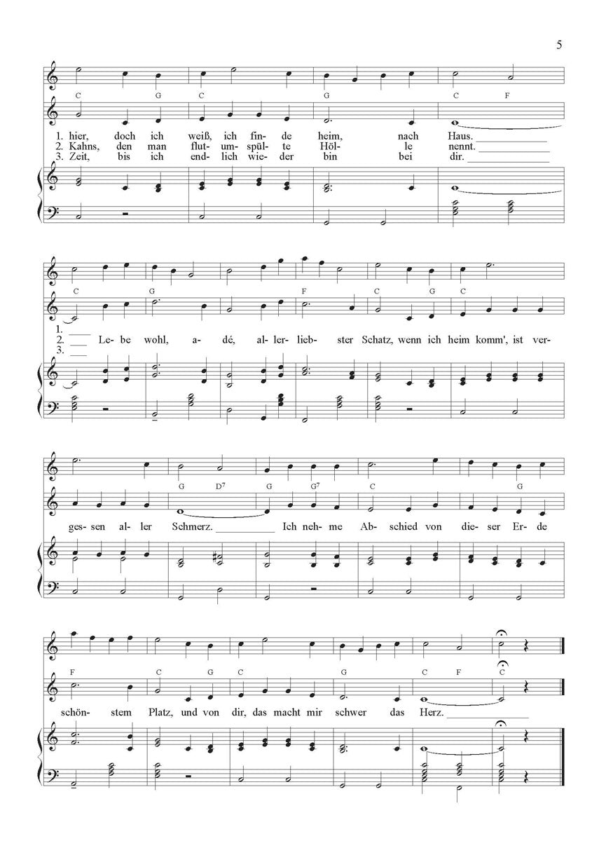 Irische Volkslieder in deutscher Sprache