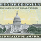 Souvenir note 100 Dollar California - The Golden State