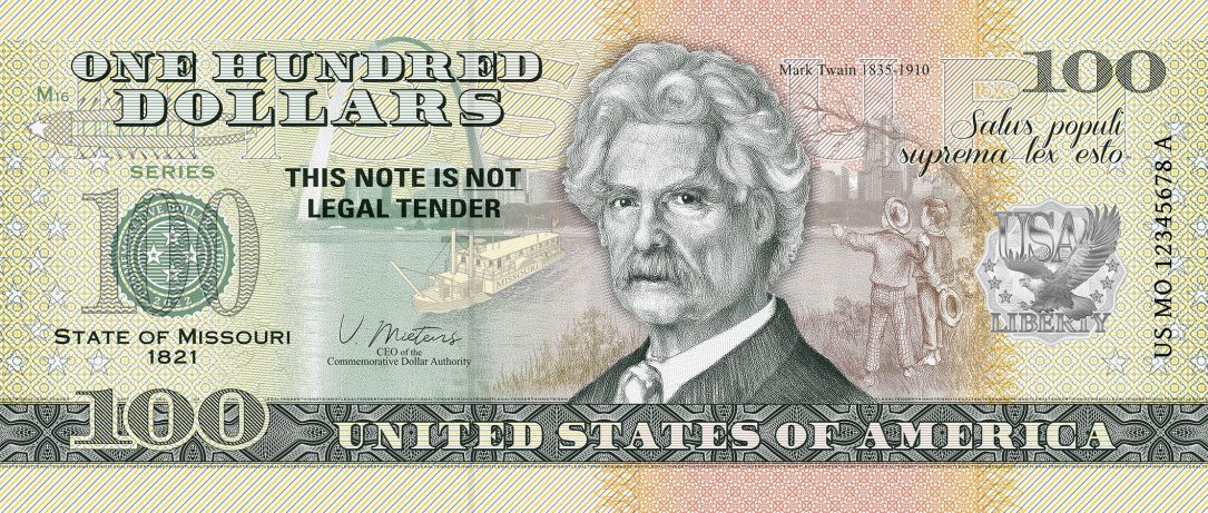 Souvenir note 100 Dollar Missouri - The "Show Me State"