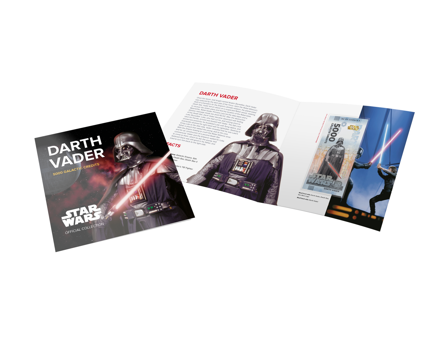 Darth Vader Star Wars  - 5.000 Galactic Credits  Souvenirschein