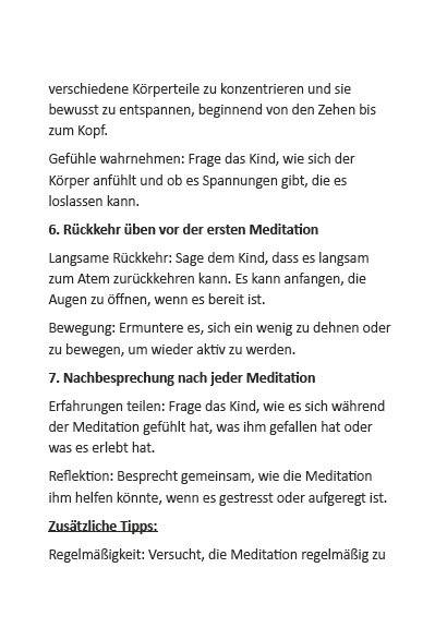 7 Vorlese-Meditationen für Kinder