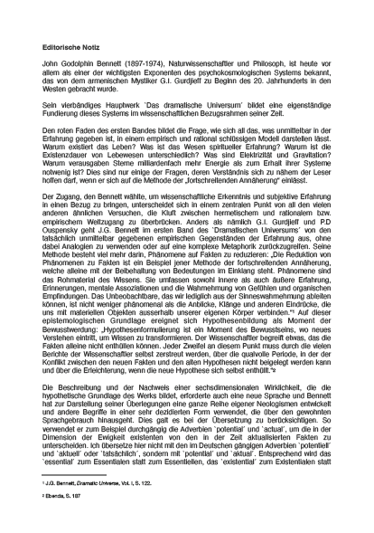 Das Dramatische Universum I