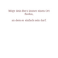 Nach Hause zu mir